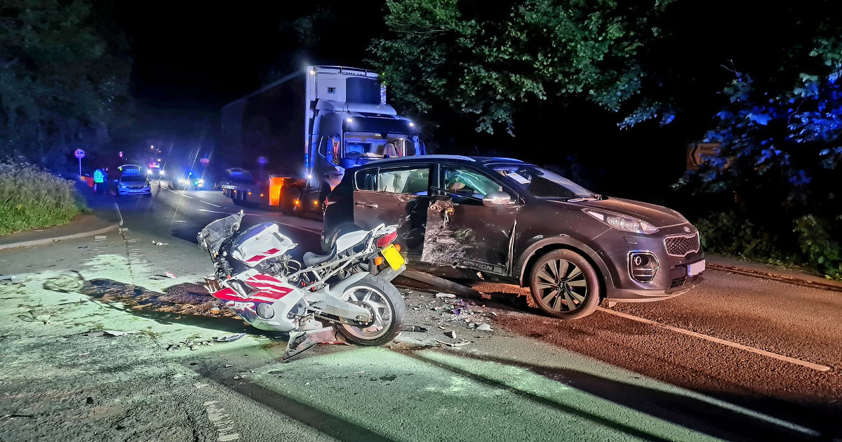Two in hospital after collision between car and motorbike - South Devon ...
