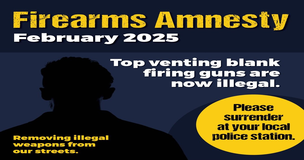 Police encourage public to surrender TVBF guns during month long ...